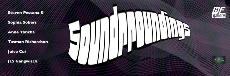 In this exhibition you can find artworks that experiment with how our environment is sound, be them biological, technological or even metaphorical. Each piece explores a different way to interpret the world through sound. It is our hope that these works inspire you to listen to your surroundings in a new way and perhaps even make something yourself.