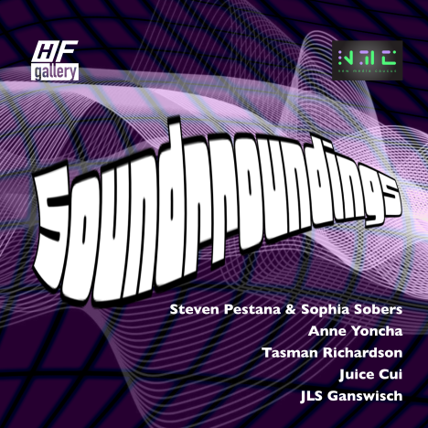 In this exhibition you can find artworks that experiment with how our environment is sound, be them biological, technological or even metaphorical. Each piece explores a different way to interpret the world through sound. It is our hope that these works inspire you to listen to your surroundings in a new way and perhaps even make something yourself.