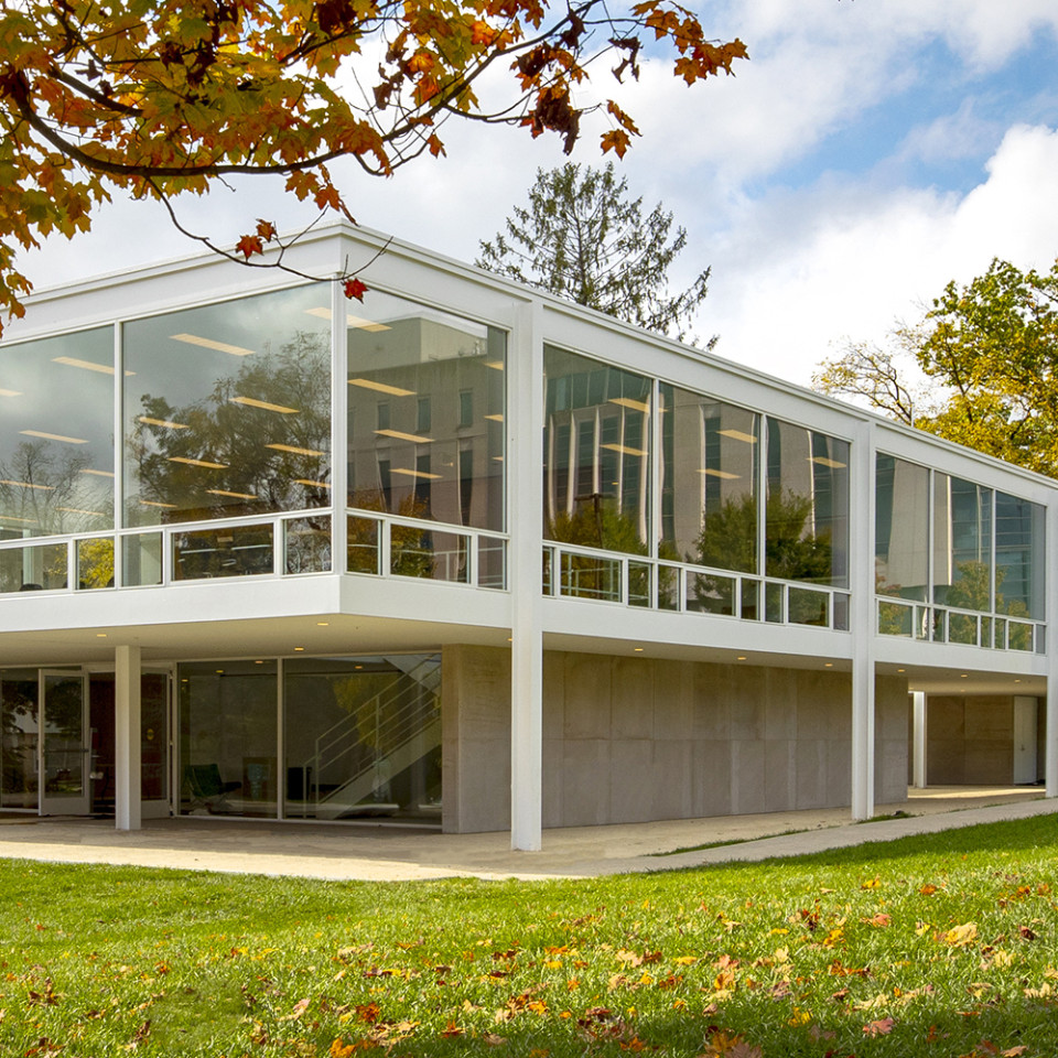 Ludwig Mies van der Rohe designed Eskenazi School of Art, Architecture + Design